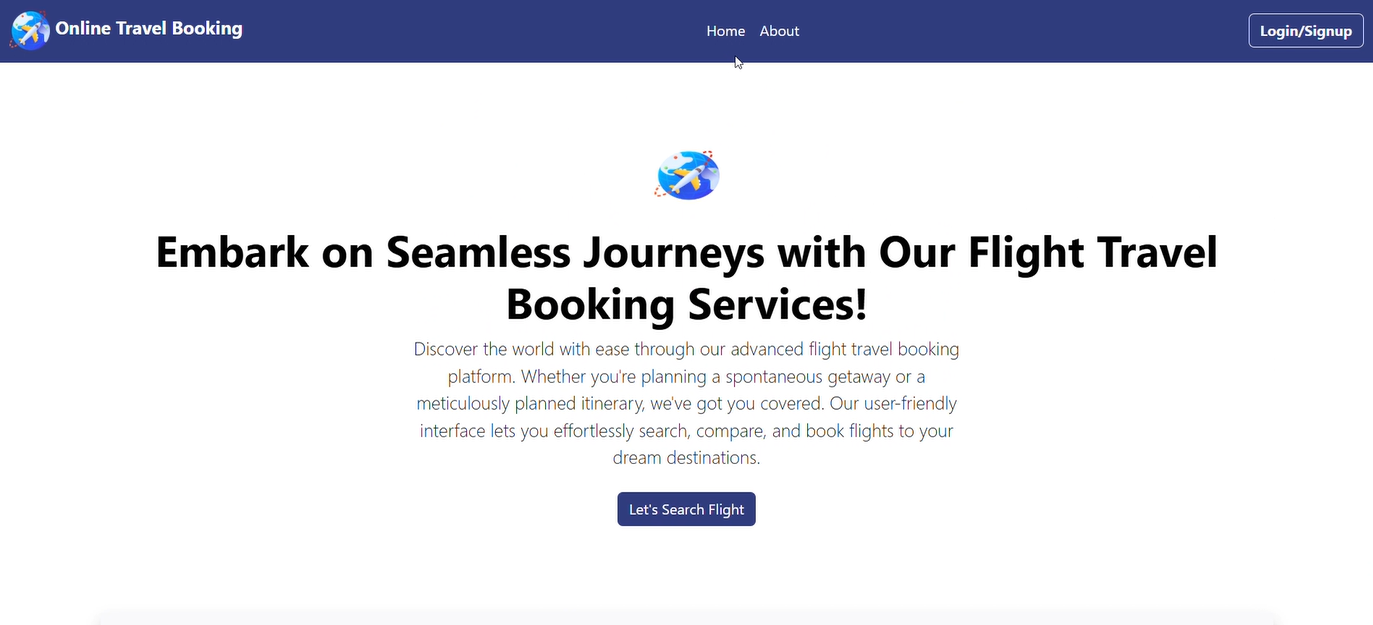 Airline (Online) Travel Booking System
